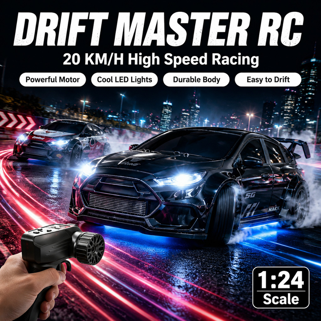 Drone Lidi Rc - 4WD RC Drift Car 1:24 Scale