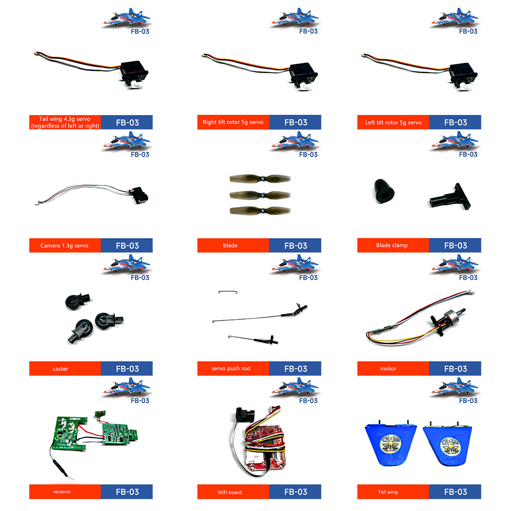 Drone Rc Controller And Receiver - FB03 FB-03 RC Drone Plane Spare