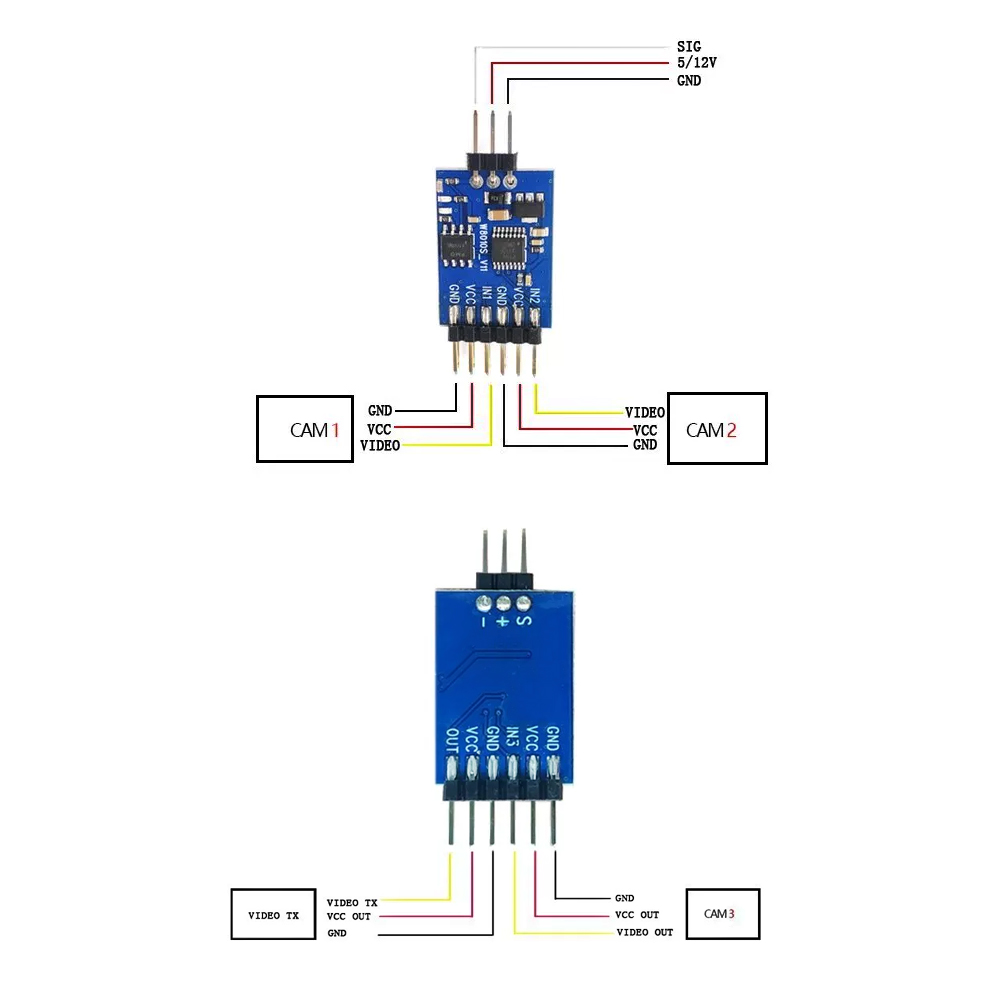 5.8G 3 Channel Video Switcher  - огляд і ціна Drone With Rc
