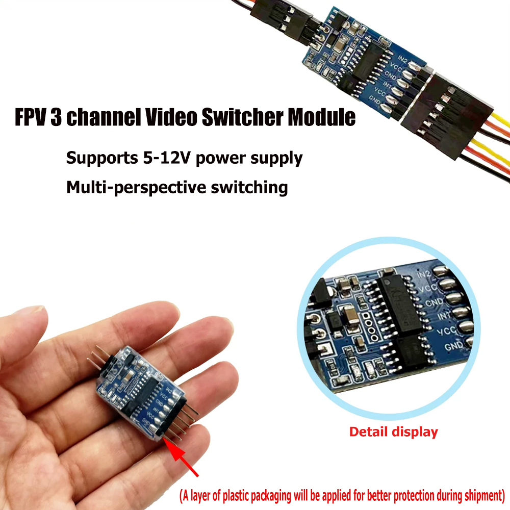 5.8G 3 Channel Video Switcher  - огляд і ціна Drone With Rc