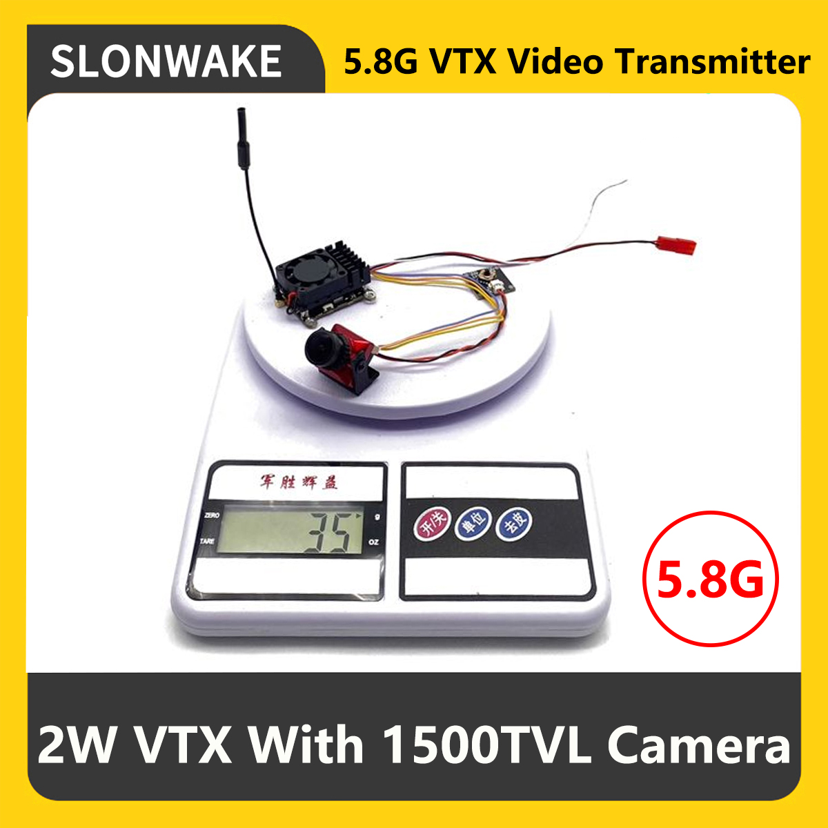 SLONWAKE 5.8G 2000mW FPV VTX T - огляд і ціна Drone Rc Controller And Receiver