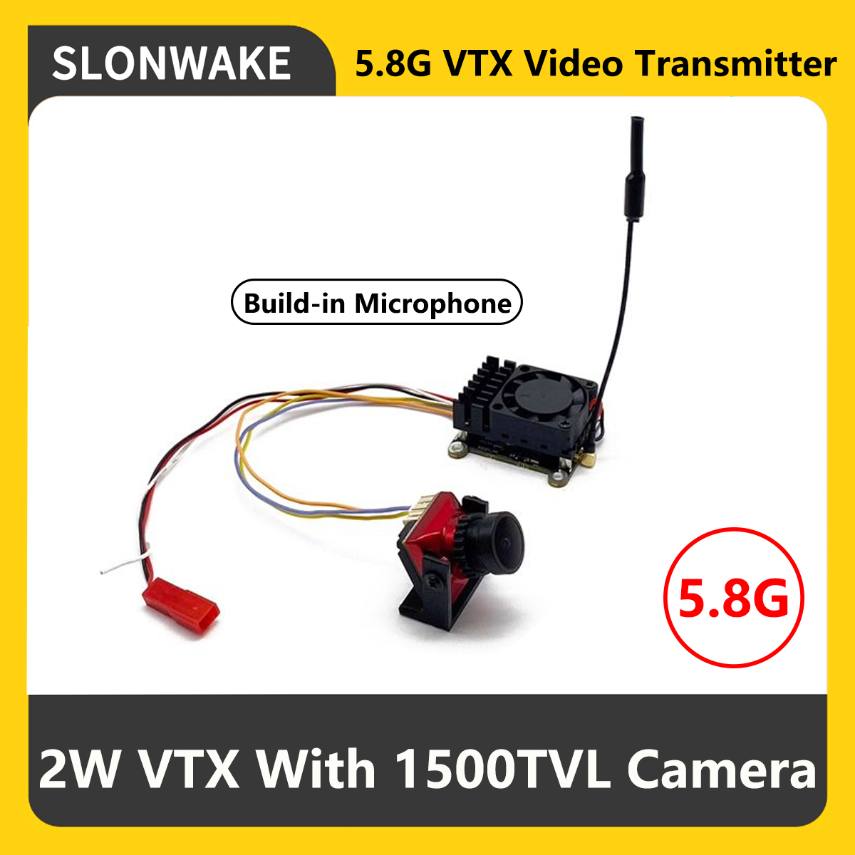 SLONWAKE 5.8G 2000mW FPV VTX T - огляд і ціна Drone Rc Controller And Receiver