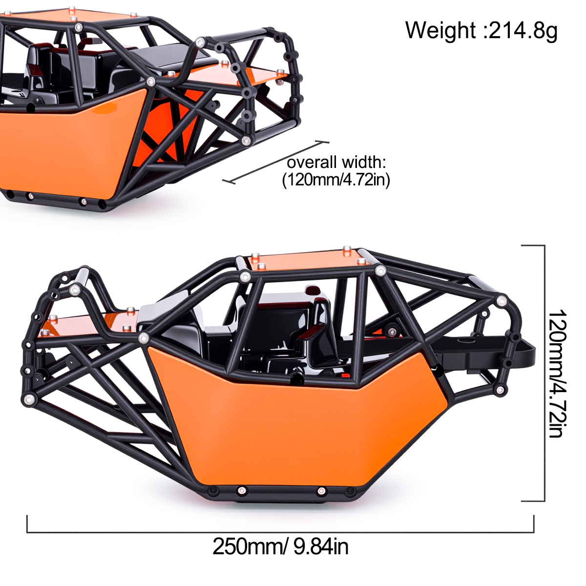 Nylon Roll Cage Rock Buggy She - огляд і ціна Rc Rock Crawler