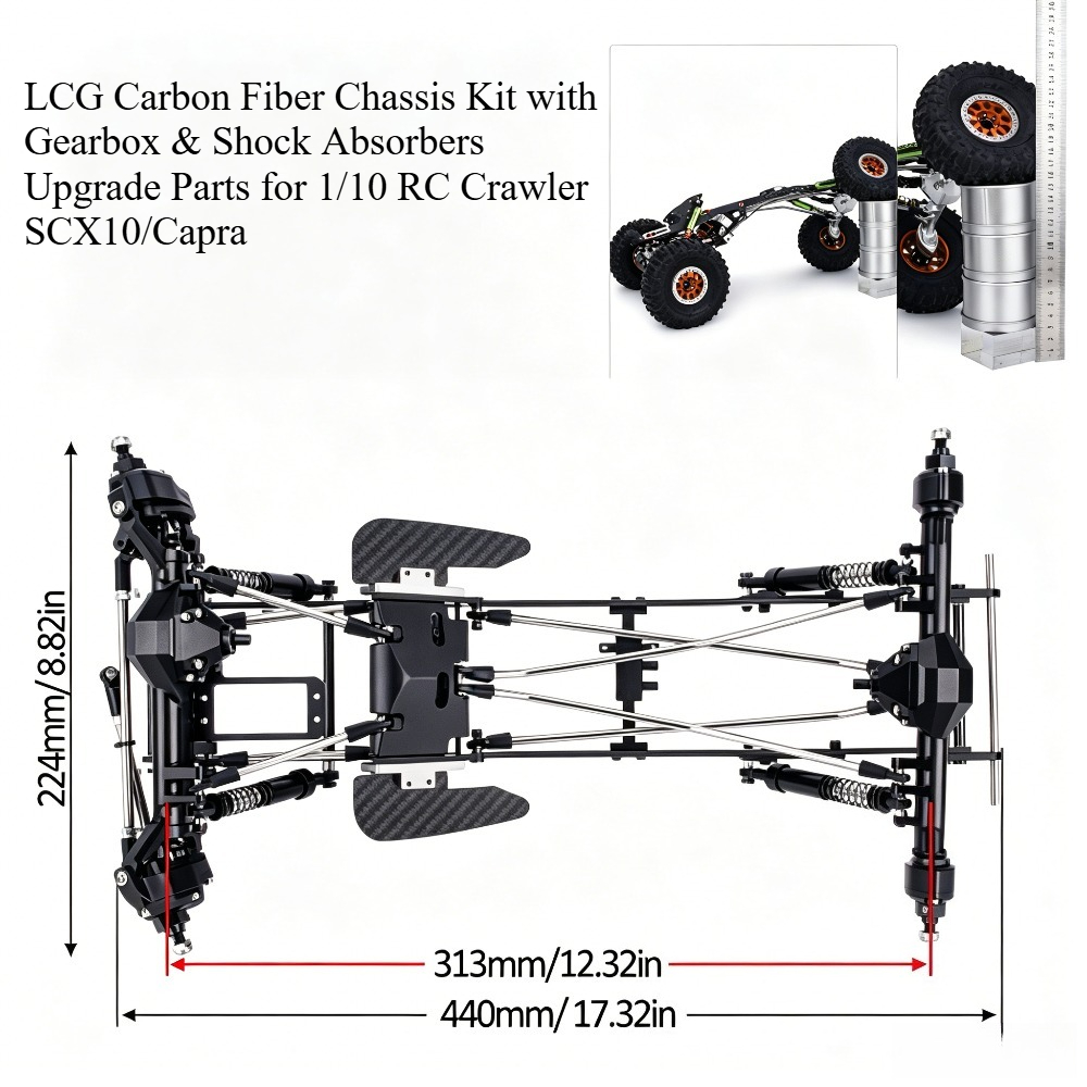 1/10 RC Rock Crawler LCG Carbo - огляд і ціна Rc Rock Crawler