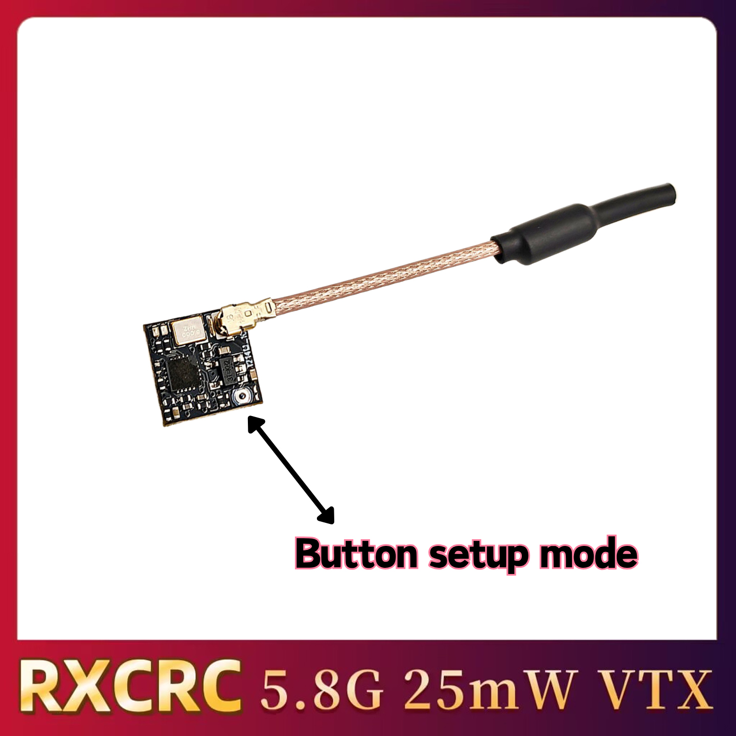 RXCRC 5.8GHz 48CH FPV 25mW Ana - огляд і ціна Drone Rc Controller And Receiver