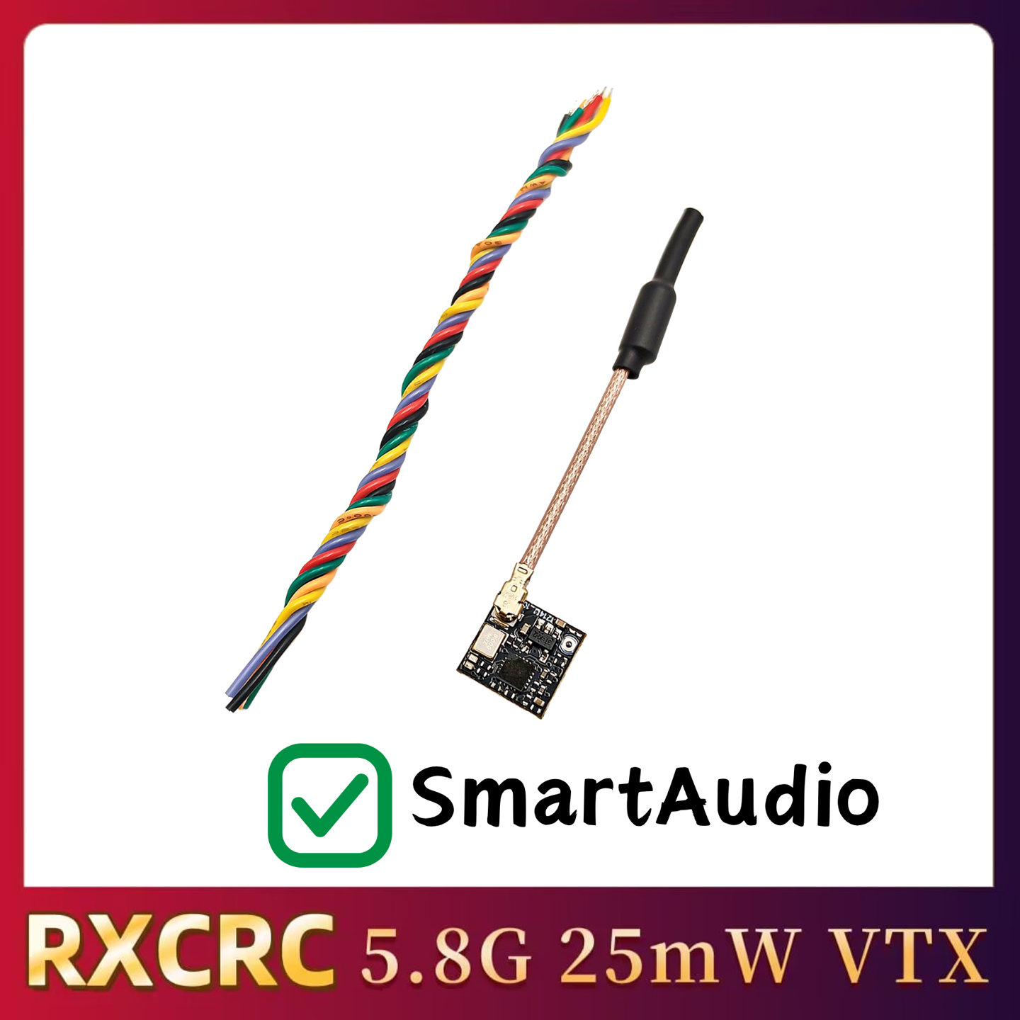 RXCRC 5.8GHz 48CH FPV 25mW Ana - огляд і ціна Drone Rc Controller And Receiver